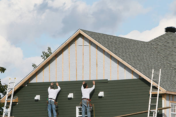 Professional Emergency Siding Repair technician working in Corapeake, NC